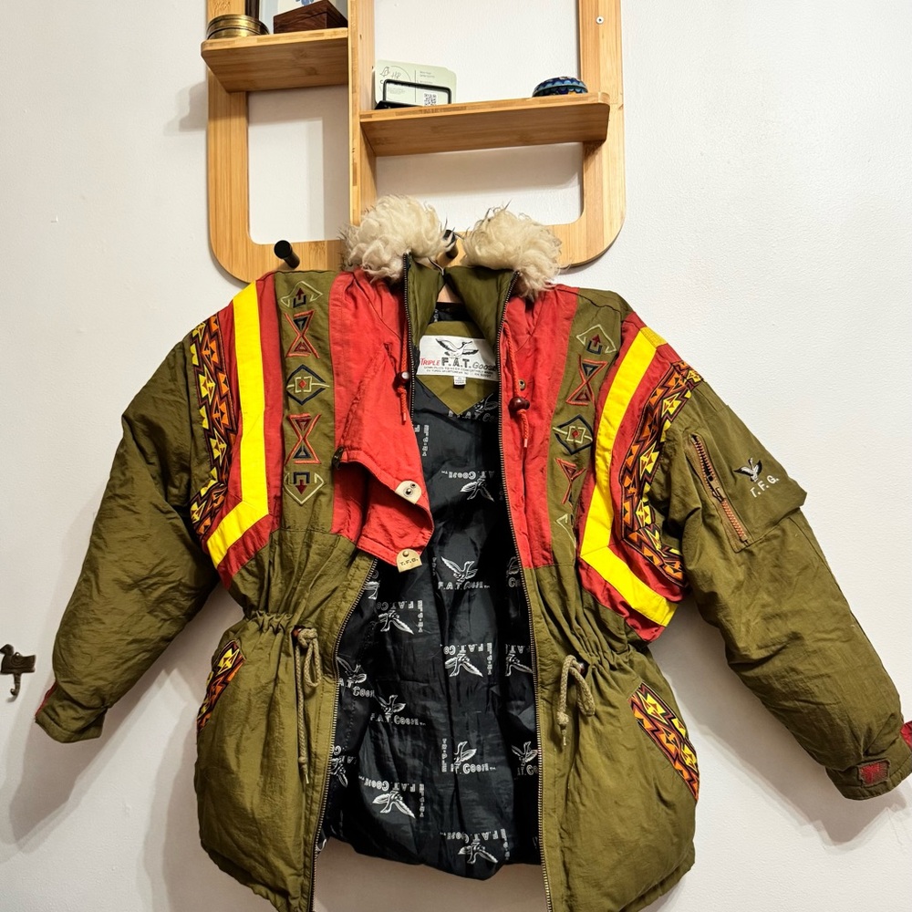 Women’s Small Multicolor Embroidered Jacket Triple F.A.T. Goose